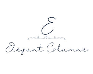 Elegant Wedding Signature logo design