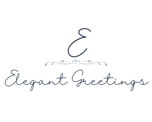 Elegant Wedding Signature logo design