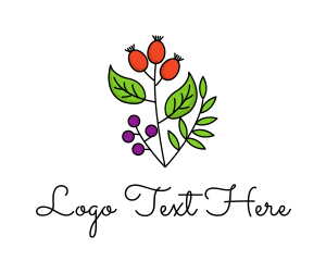Vegan - Elegant Herb Restaurant Produce logo design