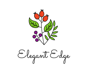 Elegant Herb Restaurant Produce logo design