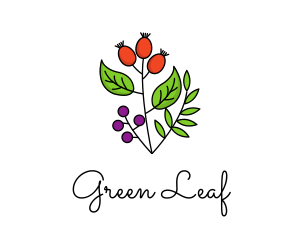 Elegant Herb Restaurant Produce logo design