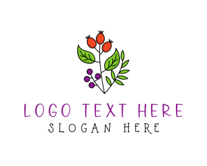 Green - Elegant Herb Restaurant Produce logo design