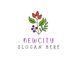 Elegant Herb Restaurant Produce logo design