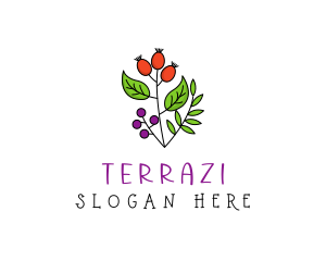 Elegant Herb Restaurant Produce logo design