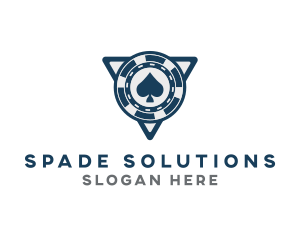 Spade Poker Token logo design