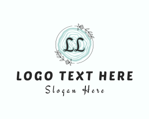 Vlogger - Beauty Nature Wreath logo design