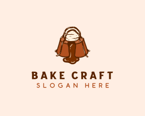 Molten Chocolate Dessert logo design