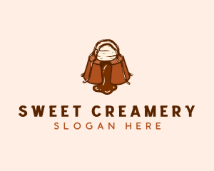 Molten Chocolate Dessert logo design