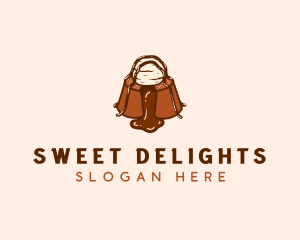 Molten Chocolate Dessert logo design