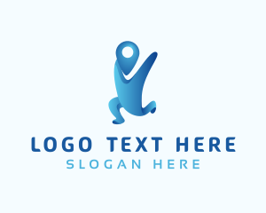 Employee - Human Pin Travel logo design