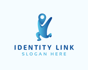 Identification - Human Pin Travel logo design