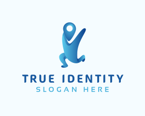 Identity - Human Pin Travel logo design