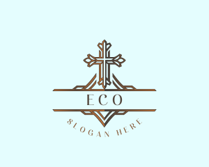 Christian Chapel Cross Logo