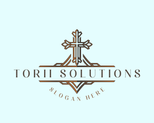 Christian Chapel Cross logo design