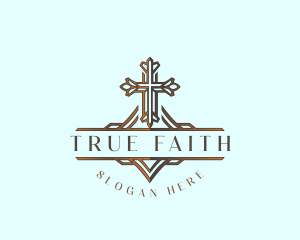 Belief - Christian Chapel Cross logo design