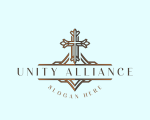 Fellowship - Christian Chapel Cross logo design
