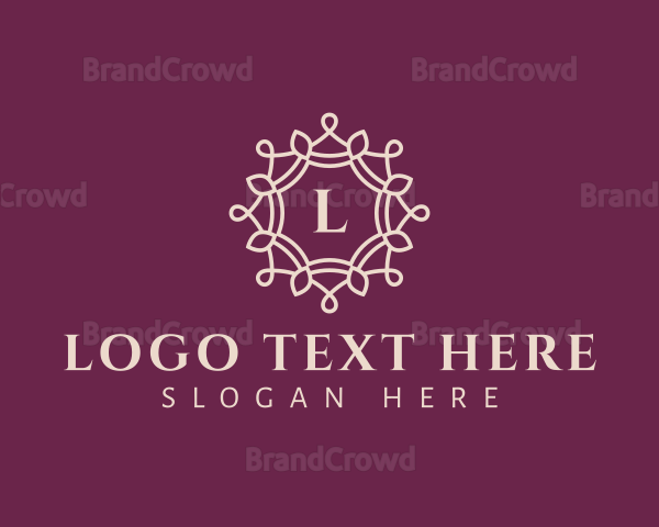 Ornament Mandala Wreath Logo