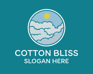 Cloudy Sky Badge logo design