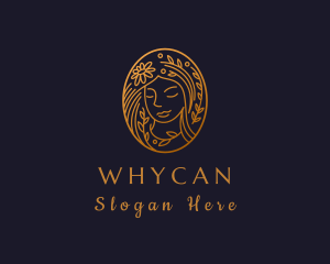 Gold Wellness Woman Logo