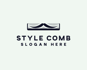 Mustache Grooming Barber logo design