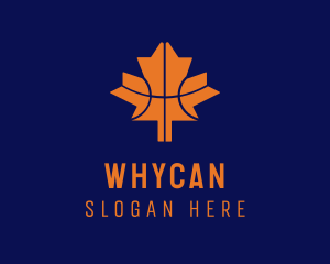 Basketball Maple Leaf Logo