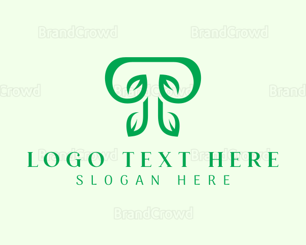 Green Leaf Letter T Logo | BrandCrowd Logo Maker