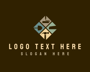 Shovel - Construction Tool Handyman logo design