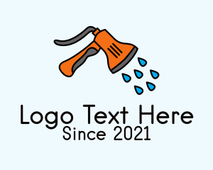 Lawn Maintenance - Water Sprayer Tool logo design