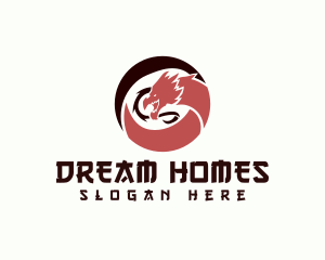 Fierce Dragon Circle Logo