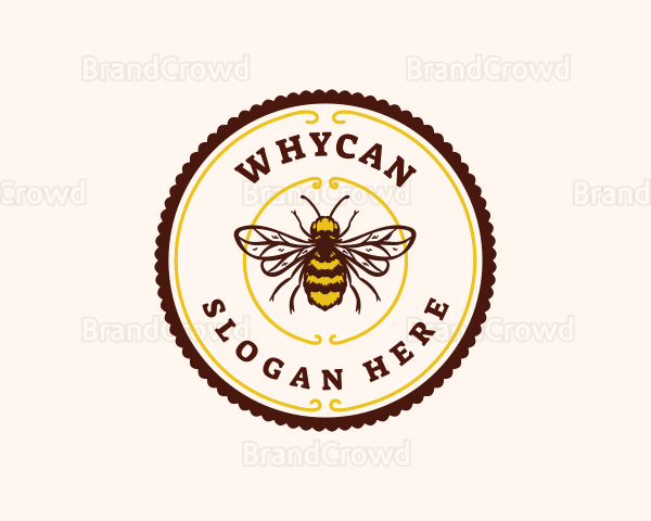 Bee Bumblebee Farm Logo