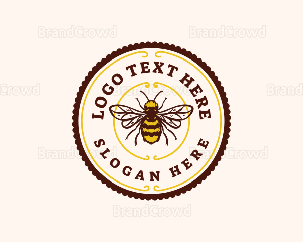 Bee Bumblebee Farm Logo