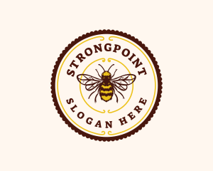 Wasp - Bee Bumblebee Farm logo design