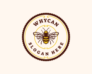 Flying - Bee Bumblebee Farm logo design
