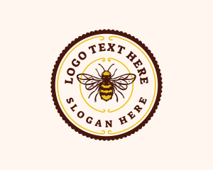 Hornet - Bee Bumblebee Farm logo design