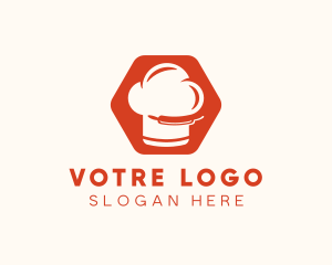 Hexagon Chef Toque Logo