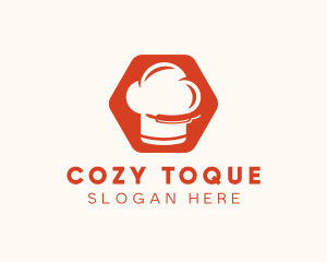 Hexagon Chef Toque logo design