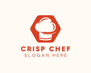 Hexagon Chef Toque logo design