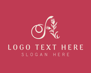 Fragrance - Flower Vine Letter A logo design
