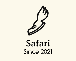 Sneaker - Wing Footwear Shoe logo design