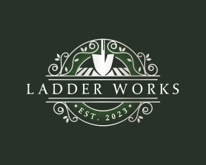 Landscaping Shovel Field logo design