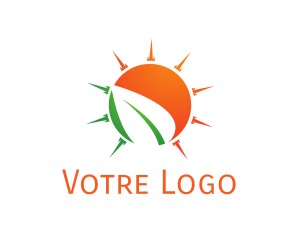 Sun Leaf Logo