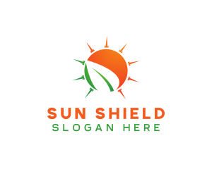 Sun Leaf logo design