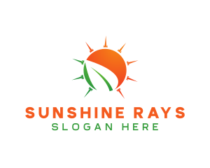 Sun Leaf logo design