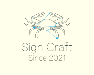 Cancer Zodiac Sign  logo design