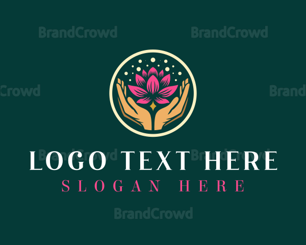 Yoga Lotus Flower Logo