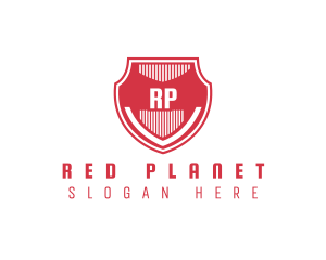 Red Shield Letter logo design