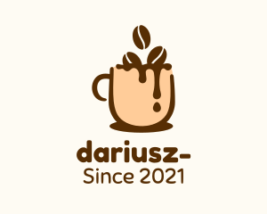 Barista - Chocolate Coffee Bean Drink logo design