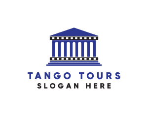 Greek Temple Tour logo design