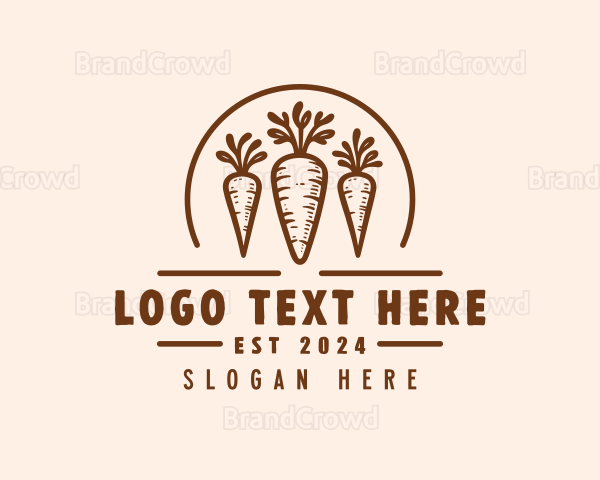 Organic Farm Carrots Logo