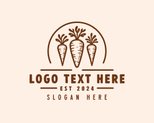 Homesteading - Organic Farm Carrots logo design